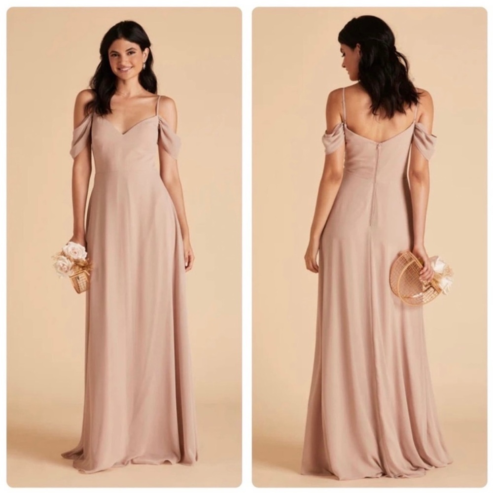 NEW Birdy Grey Devin Maxi Dress in Taupe Bridesmaid Prom